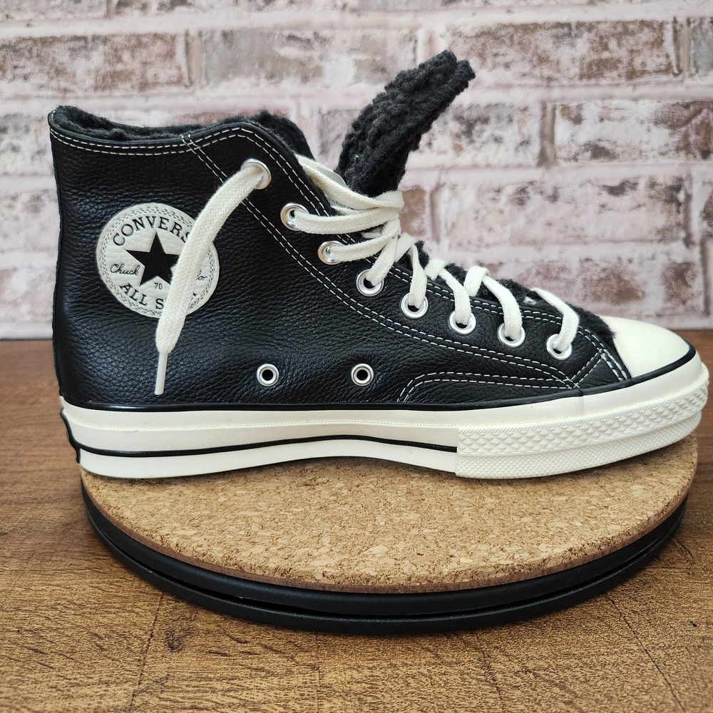 Converse Chuck Leather 70 Sherpa Lined Hi- Top Shoes Unisex M7/W9 - Picture 9 of 14